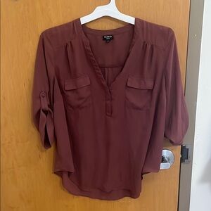 Torrid Women's Burgundy Blouse